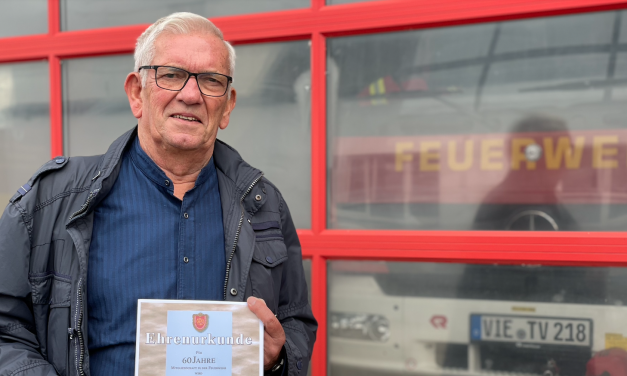 Peter Heinz Lambertz 60 Jahre bei der Feuerwehr