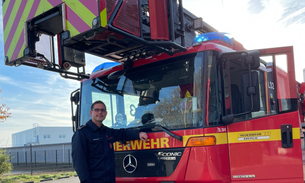 Feuerwehr Hüls hat eine „neue“ Drehleiter erhalten