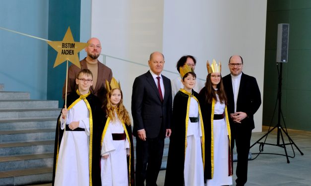 Tönisvorster Sternsinger bei Bundeskanzler Scholz