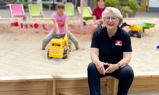 Sandkastenaktion auf dem Alten Markt in St. Tönis