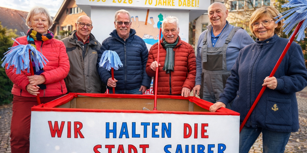 Die treueste Gruppe im Rosenmontagszug