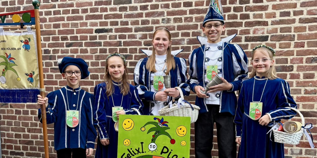 Gute Laune oben, gute Laune unten – das neue Kinderprinzenpaar