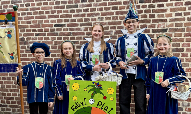 Gute Laune oben, gute Laune unten – das neue Kinderprinzenpaar