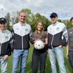 Kicken, Kinderattraktionen und Tanzen beim Hand-in-Hand Cup