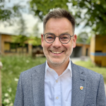 Gemeindechat mit Stefan Schumeckers (CDU), Bürgermeister der Sport- und Freizeitgemeinde Grefrath