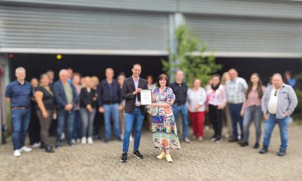 Seulenmedaille zu Ehren der ehemaligen Ersten Beigeordneten 
